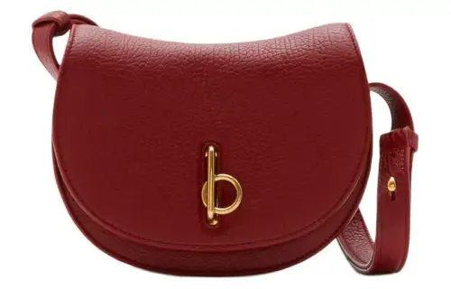 Burberry Rocking Horse Calfskin Crossbody Bag, Shoulder Bag Women's Gemstone Red