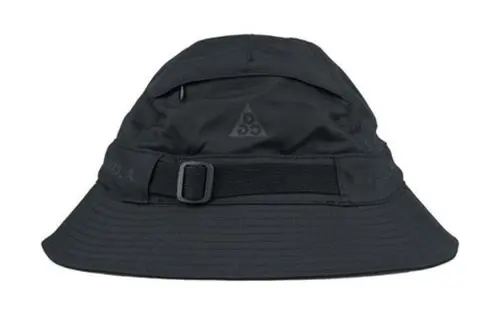 Nike Nylon Bucket Hats Unisex Black