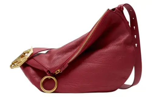 Burberry Knight Calfskin Crossbody Bag, Shoulder Bag Women's Gemstone Red