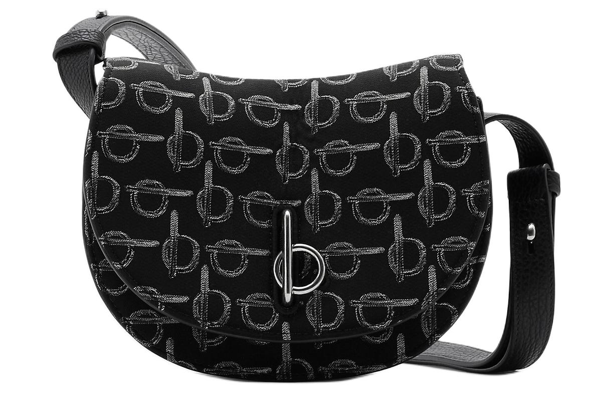 Burberry Rocking Horse Polyester Crossbody Bag, Shoulder Bag Women's Black