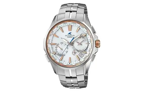 CASIO Men OCEANUS 43.6mm Silver Watch