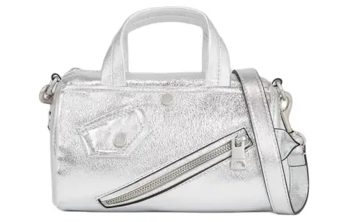 KARL LAGERFELD / Karl Lagerfeld Jeans Sheepskin Handbag, Shoulder Bag, Crossbody Bag Small Women's Silver