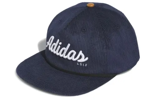 Adidas Cotton, Corduroy, Recycled Polyester Baseball Caps Men's Navy Blue