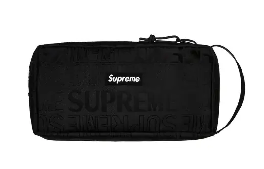 Supreme SS19 Nylon Storage Bag, Toiletry Bag Unisex Black