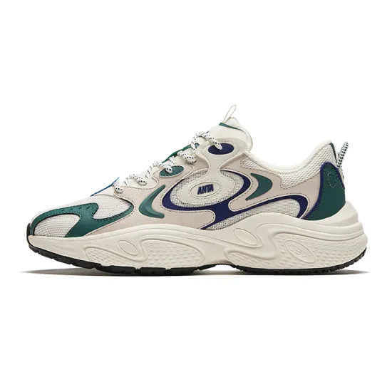 ANTA Stars Chunky Sneakers Men Low-Top White/Green/Gray