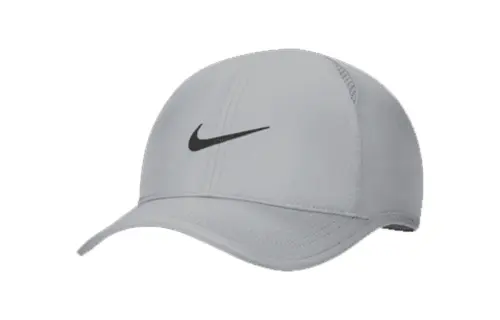 Nike Polyester Baseball Caps Unisex Silver Gray