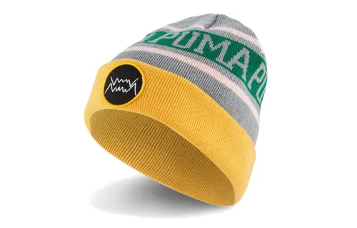 PUMA Polyester, Acrylic, Nylon, Wool Beanies Unisex Yellow