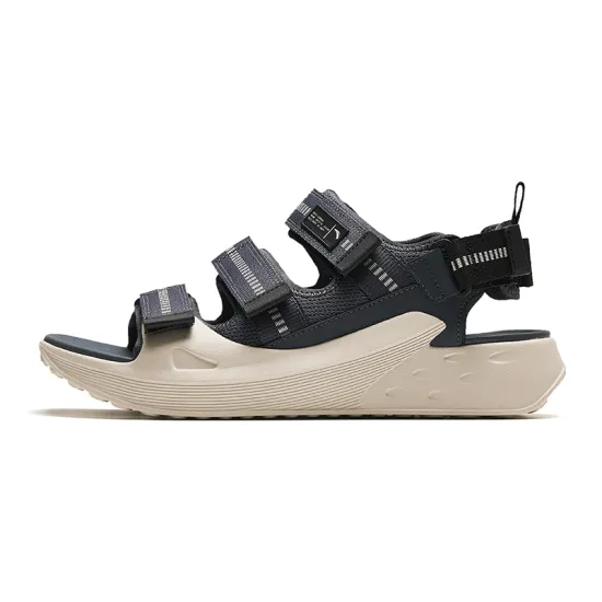 ANTA Icing Beach Sandals Men Crystal Mineral Gray/Black