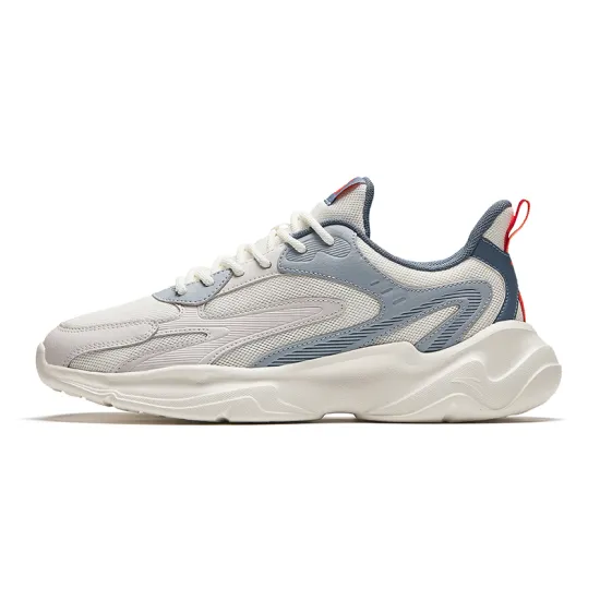 ANTA Life Collection Casual Shoes Men Low-Top White Gray/Orange