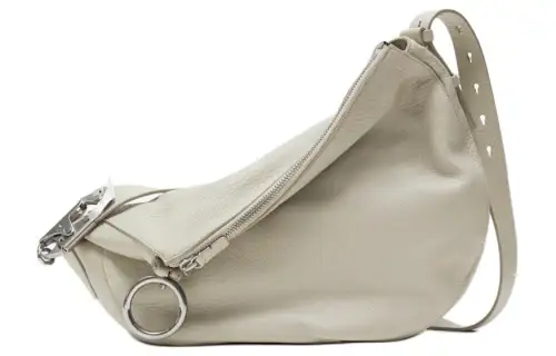 Burberry Knight Adjustable Strap Grain Calfskin Surface Crossbody Bag, Shoulder Bag Medium Women's Mist