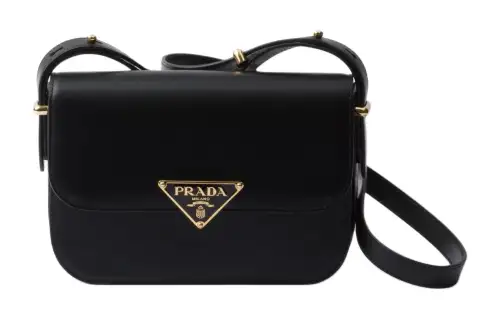 PRADA Leather Crossbody Bag, Shoulder Bag Women's Black