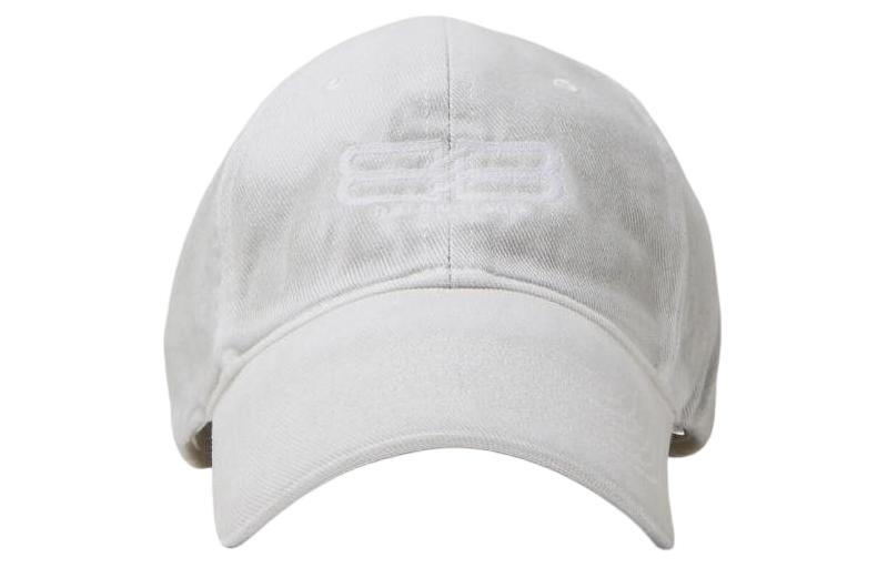 Balenciaga Cotton Baseball Caps Men's Gray White
