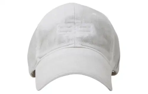 Balenciaga Cotton Baseball Caps Men's Gray White