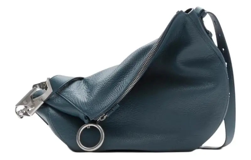 Burberry Knight Calfskin Crossbody Bag, Shoulder Bag Women's Lake Blue