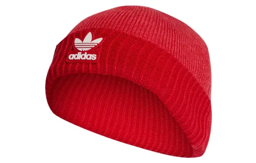 Adidas Originals Cotton Acrylic Beanies Unisex Red