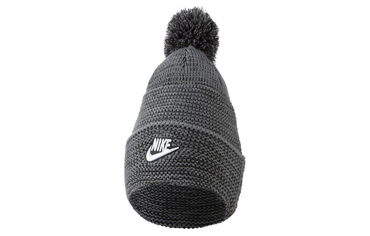 Nike Acrylic, Wool, Polyester Beanies Men's Gray