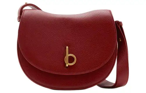 Burberry Rocking Horse Calfskin Crossbody Bag, Shoulder Bag Women's Gemstone Red