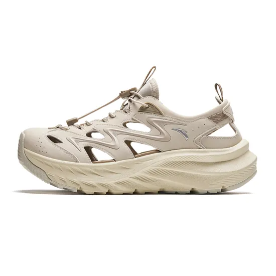 ANTA Explore The Wilderness River Trekking Shoes Men White Limestone Gray Charcoal