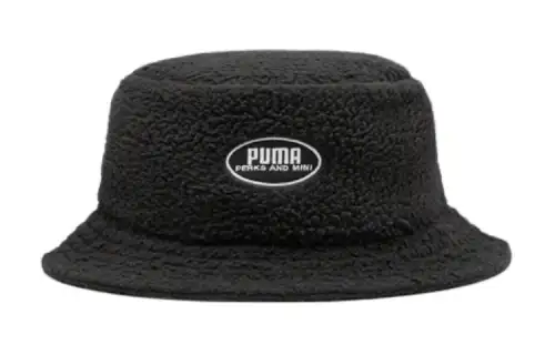 PUMA Logo patch Teddy Bucket Hat