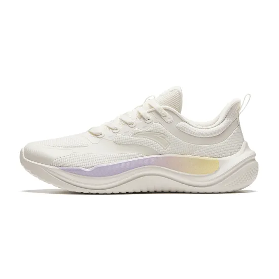 Anta Fruit Candy Cushioned Wear Resistant Breathable Lightweight Low Top Training Shoes Women's Ivory White
