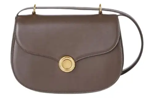 Loro Piana Ghiera Calfskin Crossbody Bags Medium Women's Dark Chocolate Liquorice & Matcha Powders