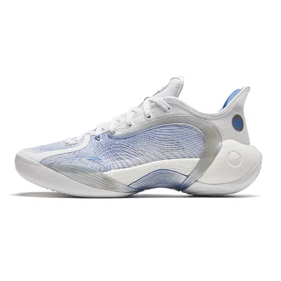 ANTA Three Points Of Rain 2 Generations Basketball Shoes Women's Low-Top Pure White/Dissolving Water Blue