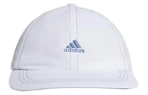 Adidas Recycled Polyester Plain Weave Fabric Baseball Caps Unisex White
