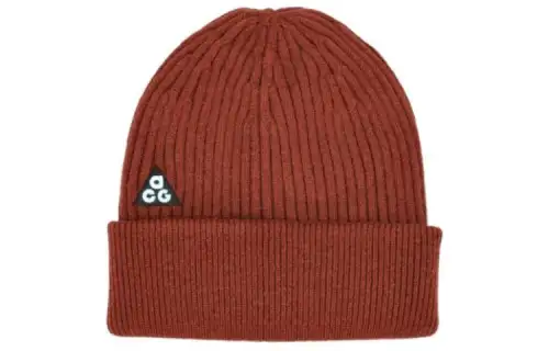 Nike Acrylic, Polyester, Nylon, Rayon, Wool Beanies Men's Brown