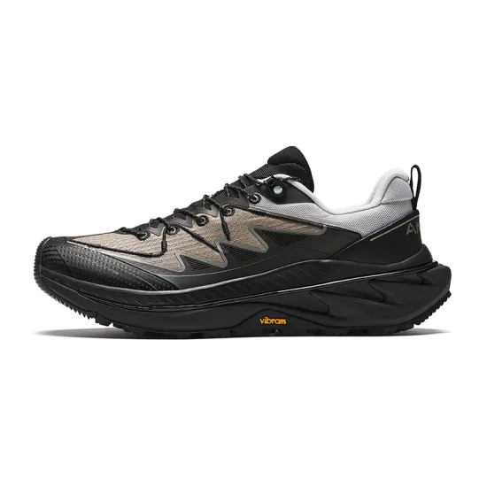 ANTA Wild PRO Running Shoes Women's Low-Top Basic Black/Charcoal Gray