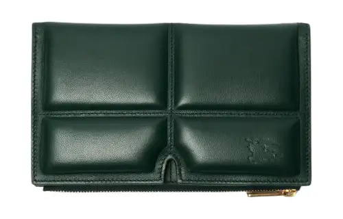 Burberry Lambskin Wallet Large Women's Vine Green