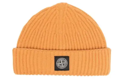 STONE ISLAND Beanies Men's Orange