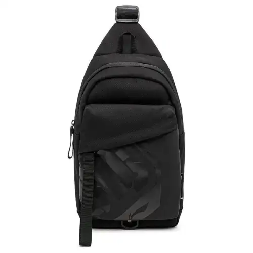 Li Ning Badfive Polyester Sports Bag, One Shoulder, Crossbody Sling Bag Regular Unisex Black