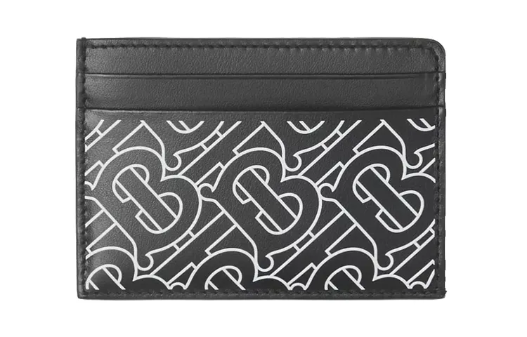 Burberry Leather Card Holder Men's Black
