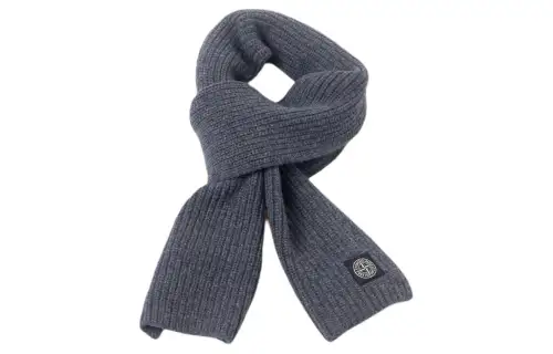 STONE ISLAND Knit Scarves Men's Gray