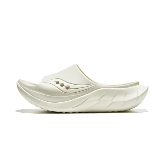 Saucony Cradle 2 Slide Slippers Unisex Light Gray Beige