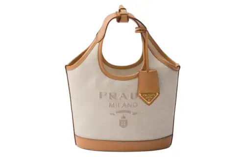 PRADA Leather Shoulder Bag, Crossbody Bag, Handbag Mini Women's Natural