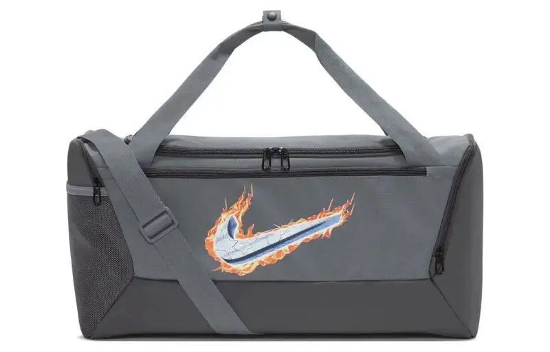 Nike Nylon Handbag, Shoulder Bag, Crossbody Bag, Travel Bag 24L Men's Gray