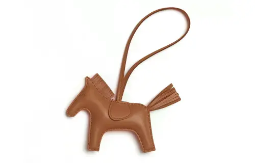 HERMES Rodeo Lambskin Charms Unisex Brown
