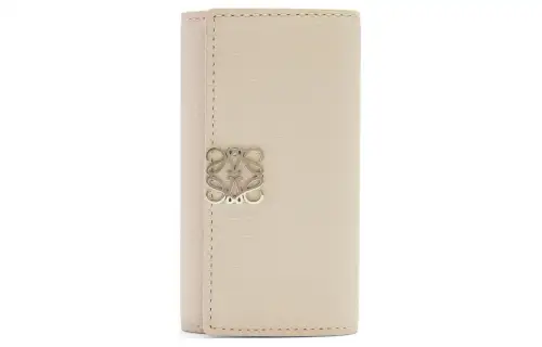 LOEWE Calfskin Clutch Unisex Beige