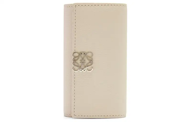 LOEWE Calfskin Clutch Unisex Beige