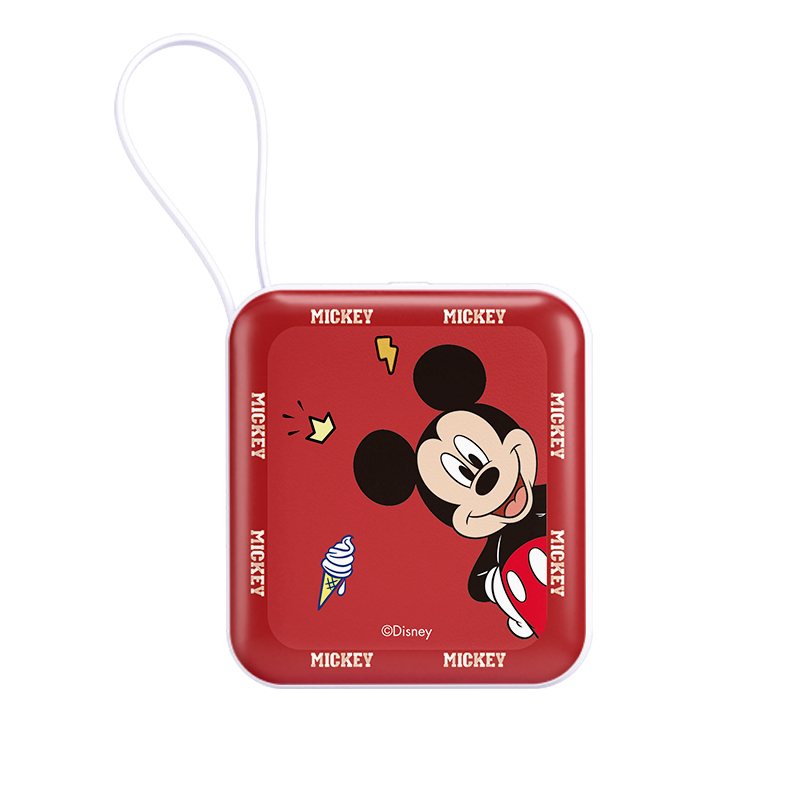 Disney Disney Power Bank 10000mAh 20W22.5W comes with dual wires, compact and suitable for Huawei, Xiaomi, Oppo and Apple
