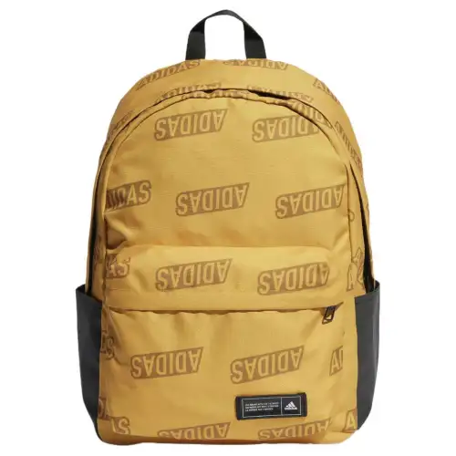 Adidas Recycled Polyester Canvas Backpack Regular Unisex Yellow