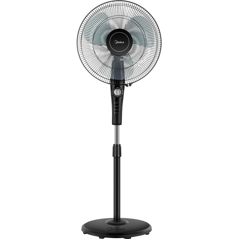 Midea FSA40YF floor-standing fan, three-blade wide-angle air supply, adjustable wind speed and height, timer shutdown, automatic shaking head, high-density grille, simple operation, strong and stable