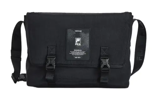 FILA Fabric Crossbody Bag, Shoulder Bag Men's Black