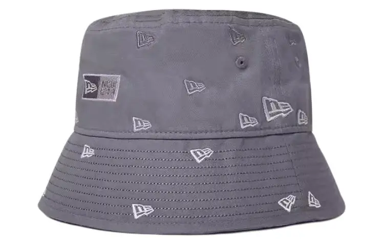 New Era Cotton Bucket Hats Unisex Gray
