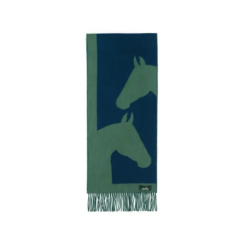 HERMES Cashmere Knit Scarves Women's Green
