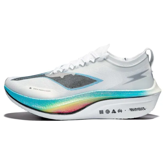 LiNing Feidian 4 Elite Cushioning Anti Slip Wear Resistant Breathability Low Top Running Shoes Unisex White