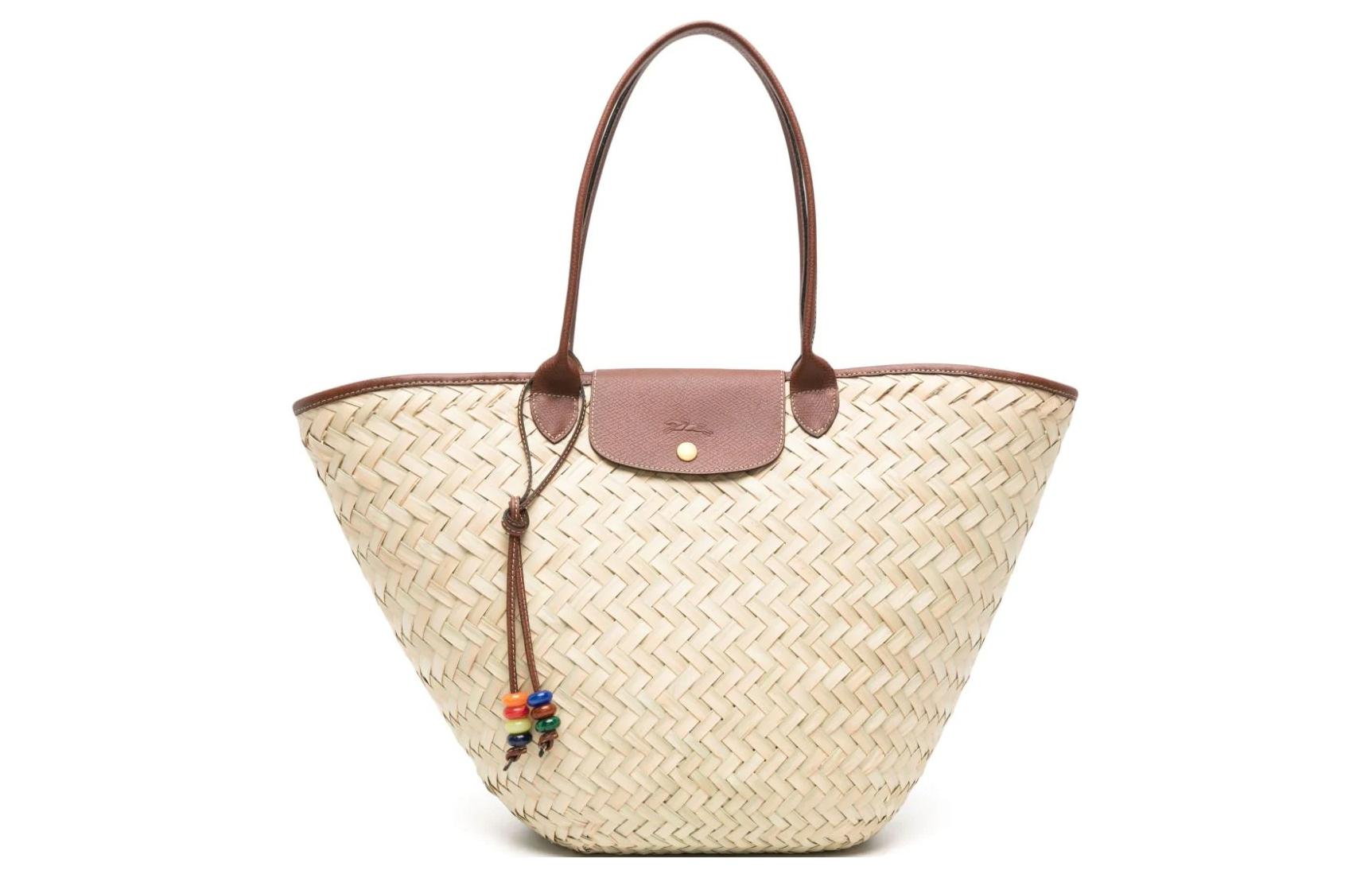 Женская сумка LONGCHAMP Le Panier Pliage (коричневая)
