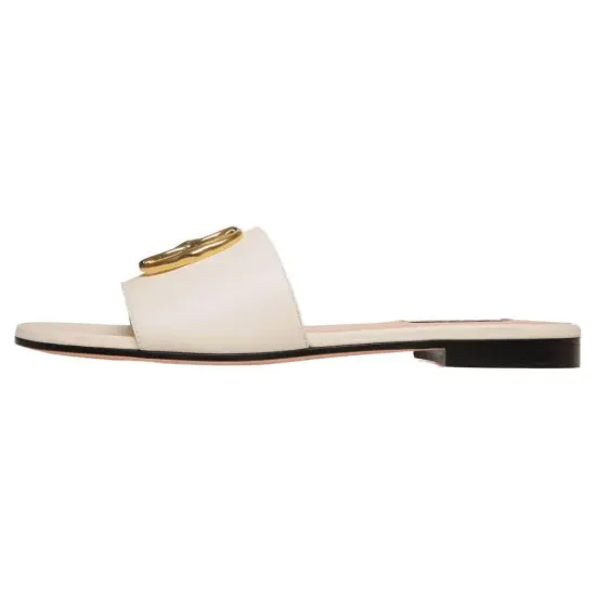 BALLY Emblem Flat Leather Sandals