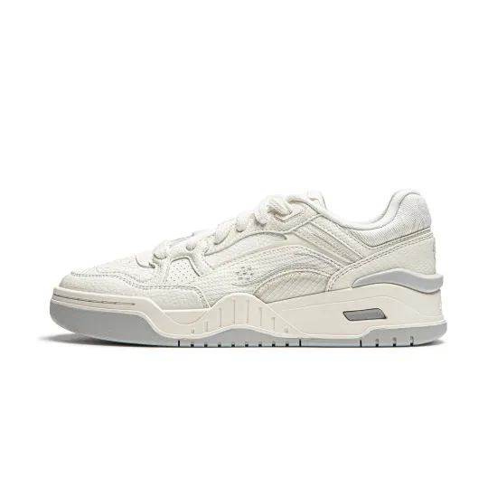LINING Moon White 2.0 Skateboard Shoes Women's Low-Top Ecru